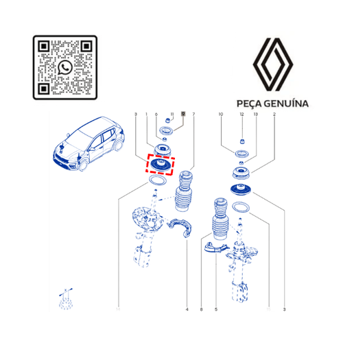 RN 51700R 543251700R ROLAMENTO DO AMORT. DIANT. KARDIAN - 4